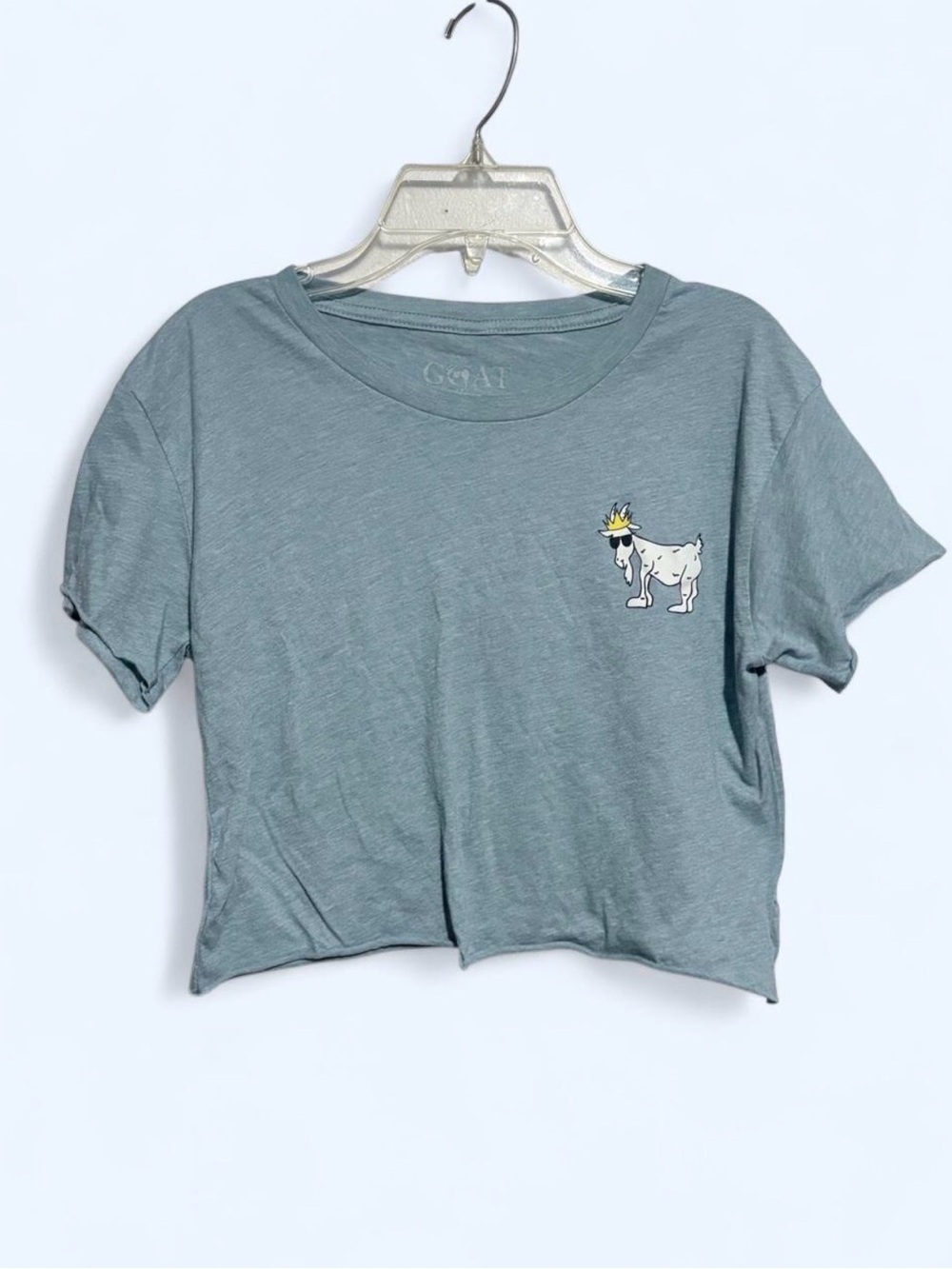 Goat graphic cropped t-shirt